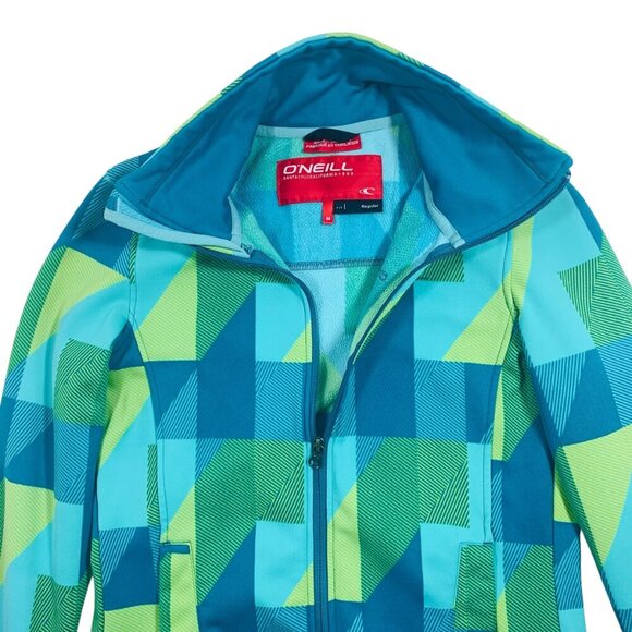 O'NEILL woman's Jacket top cat's eye Geometric Fleece size Medium - Picture 10 of 15